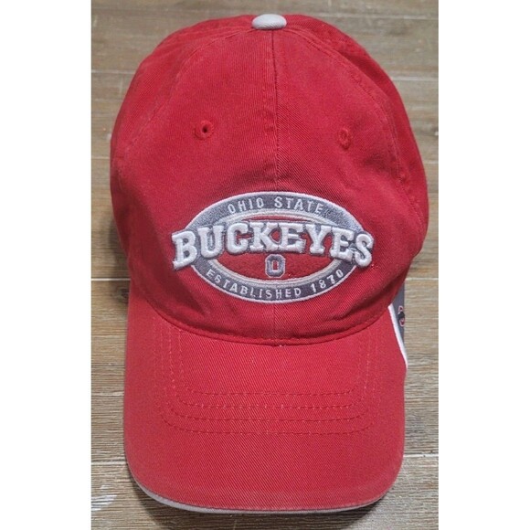 OSU Ohio State Buckeyes Hat Red Cap Captivating Headwear Adjustable Strap - Picture 1 of 5